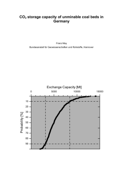 CO2 storage capacity of unminable coal beds in Germany