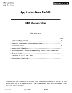 Application Characterization of IGBTs (an-990)