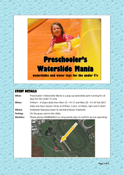Preschooler`s Waterslide Mania