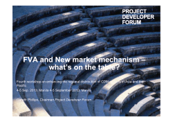 FVA and New market mechanism FVA and New market mechanism