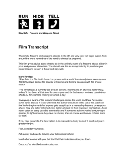 Stay Safe: Firearms and Weapons Attack