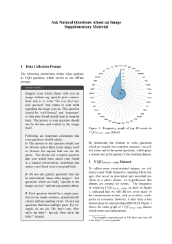 Ask Natural Questions About an Image