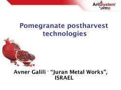 Pomegranate Postharvest Technologies