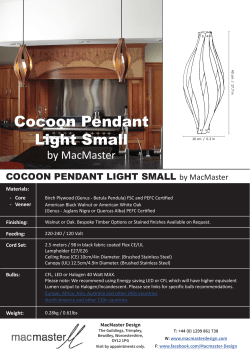 Cocoon Pendant Light Small