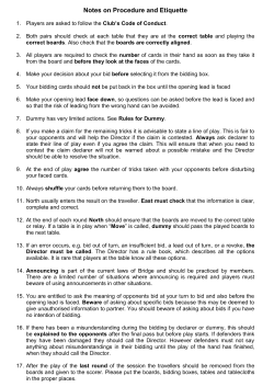 Best Behaviour Procedure and Etiquette, Code of