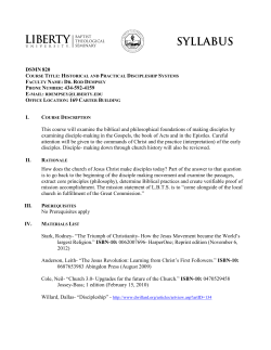 DSMN 820 DSMN 820 Course Title: Historical and Practical