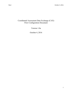 Flow Configuration Document v1.0a