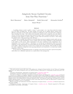 Adaptively Secure Garbled Circuits from One