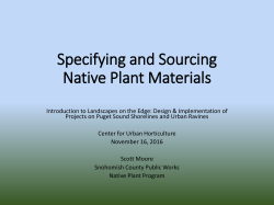 Plant Materials and Planting Techniques