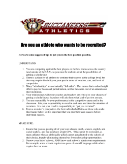 Are you an athlete who wants to be recruited?