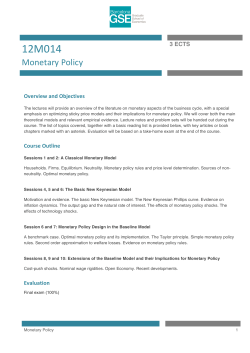 Monetary Policy