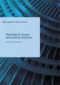 Investing in energy and natural resources Brochure