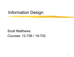 Information / Quantitative Design