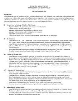 Enhanced Data and Security Policy