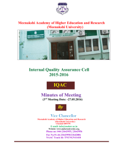 3rd IQAC Minutes of Meeting