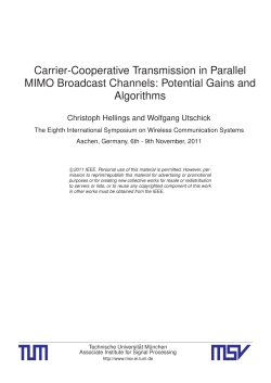 Carrier-Cooperative Transmission in Parallel MIMO