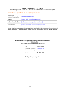 Template for contributions