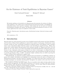 On the Existence of Nash Equilibrium in Bayesian Games
