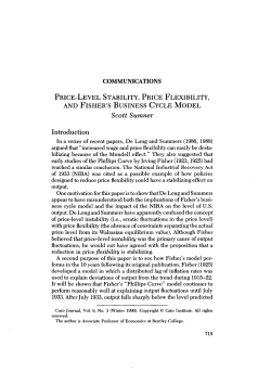 Price-Level Stability, Price Flexibility, and Fisher`s Business Cycle