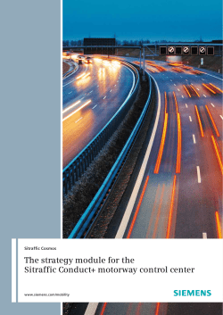 The strategy module for the Sitraffic Conduct+