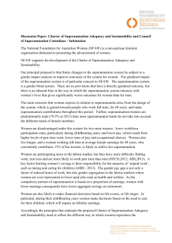 Discussion Paper - Charter of Superannuation