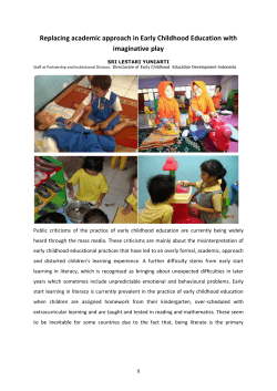 the emerging need of applying sustained imaginative play to