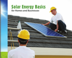 Solar Energy Basics - Singing River Electric Power Association