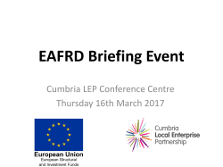 ERDF Low Carbon Workshop