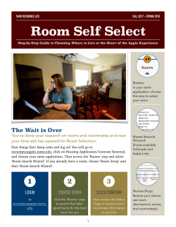 Room Self Select Instructions