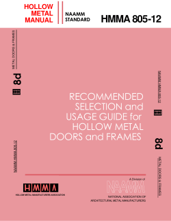 HMMA 805-12 8d 8d - National Association of Architectural Metal
