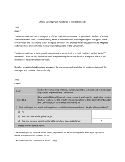 Official Development Assistance in the Netherlands