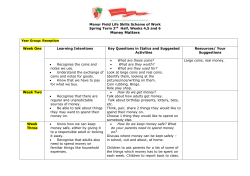 Large coins, real money. - Manor Field Primary School