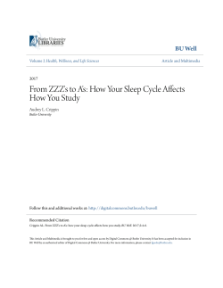 How Your Sleep Cycle Affects How You Study