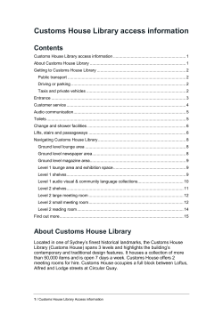 Customs House Library access information