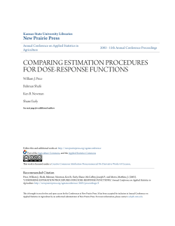 comparing estimation procedures for dose