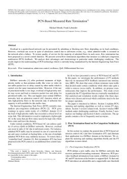 PCN-Based Measured Rate Termination