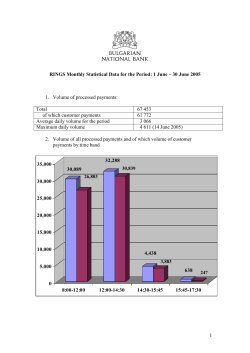 RINGS Monthly Statistical Data for the Period: 1 June &ndash; 30 June 20