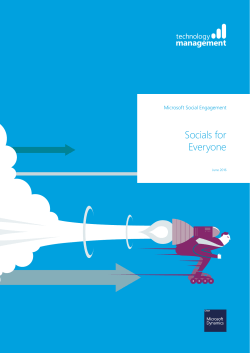 Socials for Everyone - Technology Management