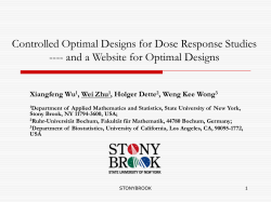 controlled optimal designs