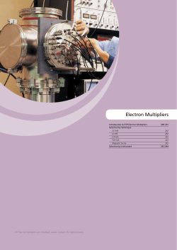 Electron Multipliers
