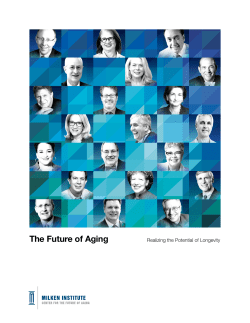 The Future of Aging: Realizing the Potential of Longevity