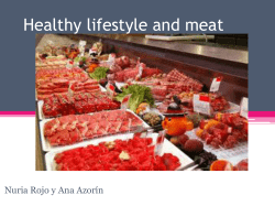 Healthy lifestyle and meat