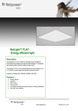 NetLight™ FLAT -Energy efficient light