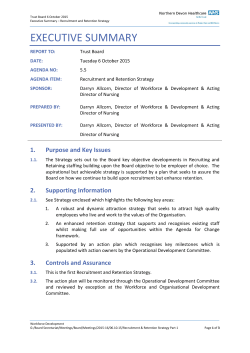 executive summary - Northern Devon Healthcare NHS Trust