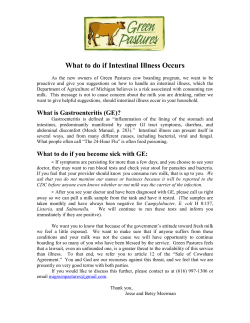 Health Notice - Green Pastures