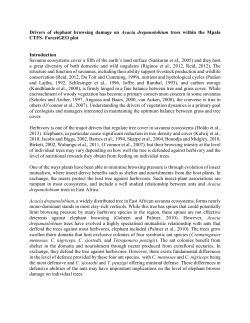 final report - Center for Tropical Forest Science