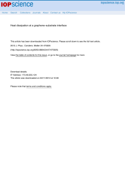 Heat dissipation at a graphene--substrate interface
