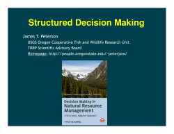 Structured Decision Making
