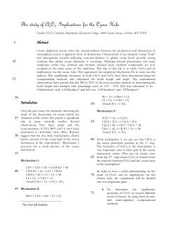 The study of Cl2O4: Implications for the Ozone Hole
