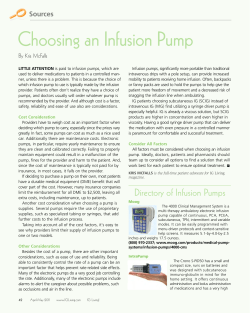 Choosing an Infusion Pump